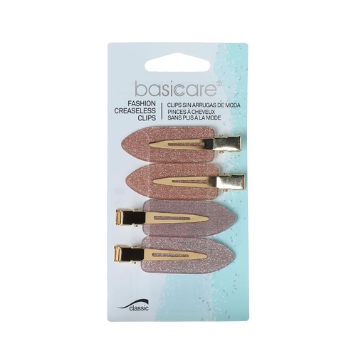 Basicare Fashion Creaseless Clips Glitter Four Pack