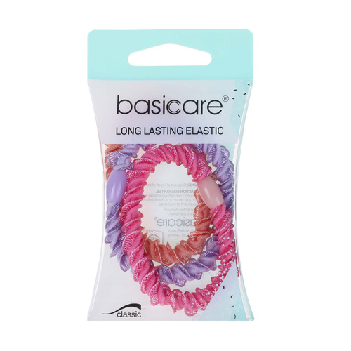 Basicare Twist Elastic Hair Bands Long Lasting 3 Pack