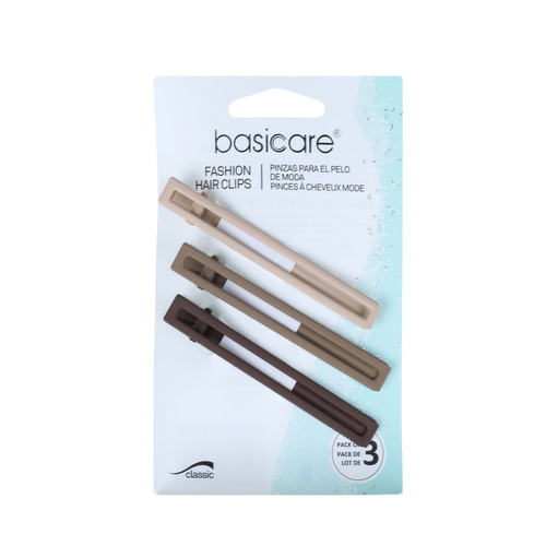 Basicare Rectangle Hair Clips Stylish Hair Accessories 3 Pack