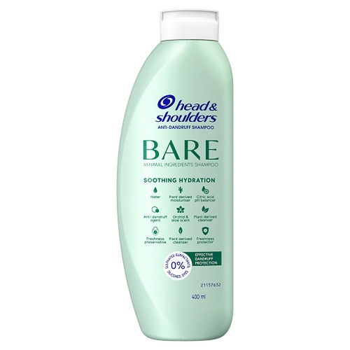 Head & Shoulders BARE Soothing Hydration Anti-Dandruff Shampoo 400mL