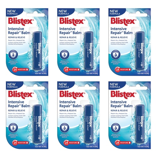 Blistex Intensive Repair Lip Balm 4.25g x 12 Bundle of 6