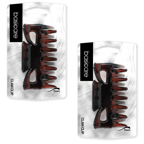Basicare Large Shell Claw Hair Clip 2 Pack Strong Hold Durable
