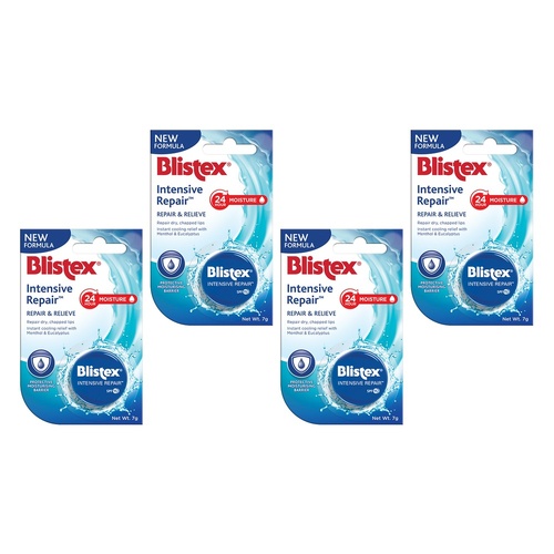 Blistex Intensive Repair Lip Balm 7g x 12 Bundle of 4