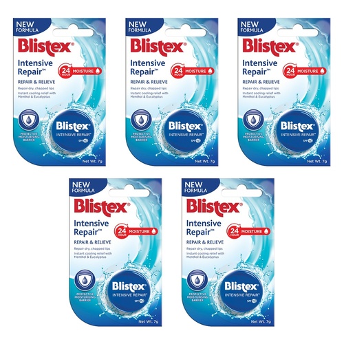 Blistex Intensive Repair Lip Balm 7g x 12 Bundle of 5
