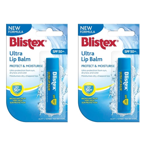 Blistex Ultra Lip Balm SPF50+ 4.25g Pack of 2