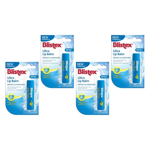 Blistex Ultra Lip Balm SPF50+ 4.25g Pack of 4