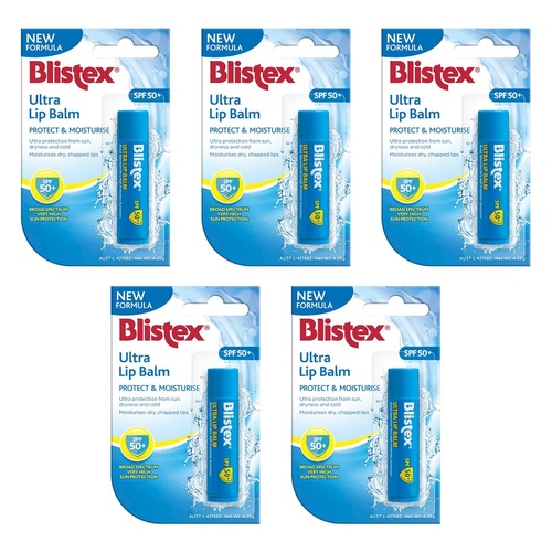 Blistex Ultra Lip Balm SPF50+ 4.25g Pack of 5
