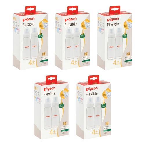 Pigeon Slim Neck PP Bottle 240mL 2 Pack Bundle of 5