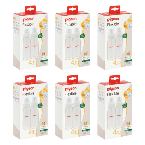 Pigeon Slim Neck PP Bottle 240mL 2 Pack Bundle of 6