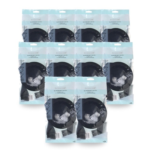 Basicare Hair Dye Kit With Mixing Bowl Brush And Comb For Home Or Salon Pack of 10