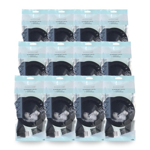 Basicare Hair Dye Kit With Mixing Bowl Brush And Comb For Home Or Salon Pack of 12