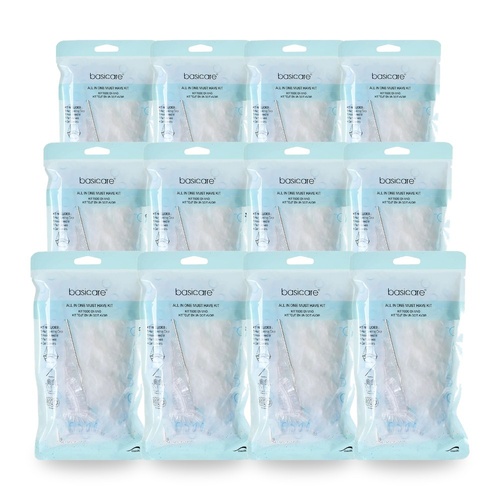 Basicare Hair Dyeing Kit With Cap Hook Needle And Gloves For Salon Or Home Pack of 12