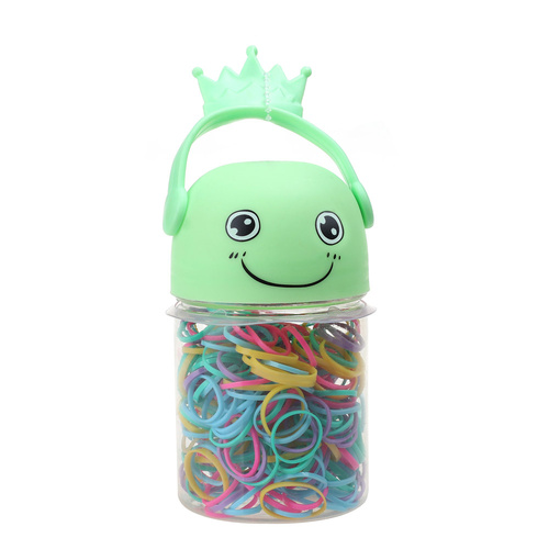 Basicare Kids Elastic Hair Bands 260 Pack Assorted Colours in Gift Tub