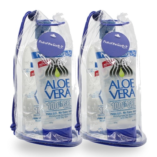 Fruit Of The Earth Aloe Vera Gel Moisturising Skin Care 170g + 340g Pack of 2