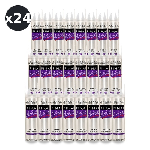 Final Net Hairspray Super Hold 50g Hair Styling Pack of 24