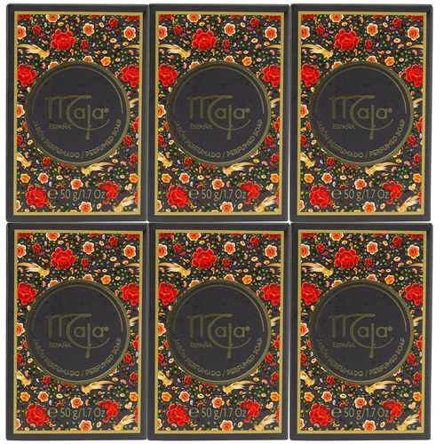 Maja Myrurgia Soap 50g Pack of 6 Classic Floral Scent Soap Bars
