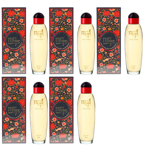 Maja Eau De Toilette Natural Spray 50ml Pack of 5 Long Lasting Floral Spicy