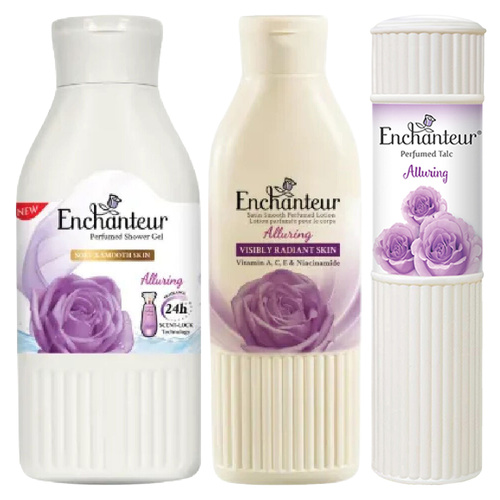 Enchanteur Alluring Body Lotion Shower Gel & Perfumed Talc Set