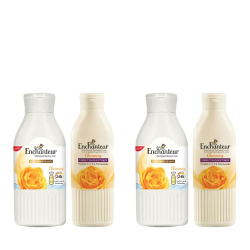 Enchanteur Charming Body Lotion Shower Gel Set Aloe Vera 2 x 200ml