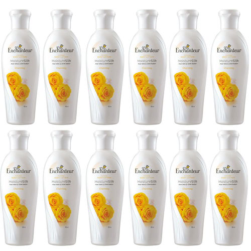 Enchanteur Charming Perfumed Body Lotion Satin Smooth 100ml x 12 Value Pack