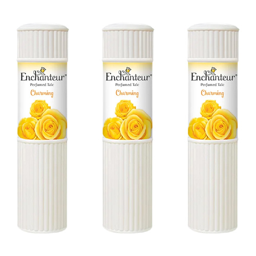 Enchanteur Charming Perfumed Talc 50g x 3 Packs Set