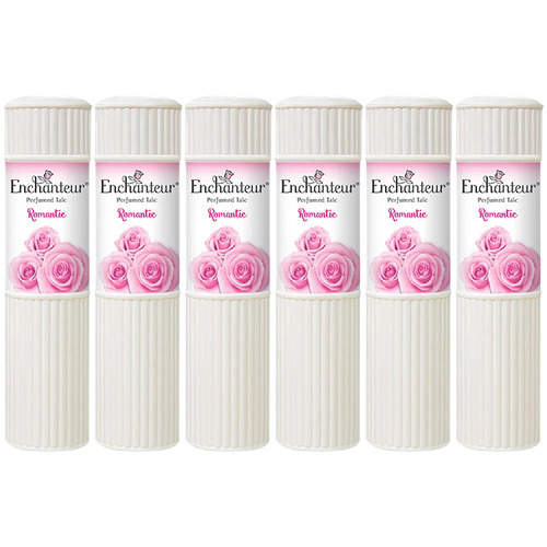 Enchanteur Romantic Perfumed Talc 50g x 6 Packs Set