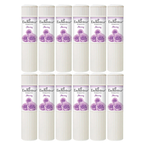 Enchanteur Alluring Perfumed Talc 50g x 12 Packs Set