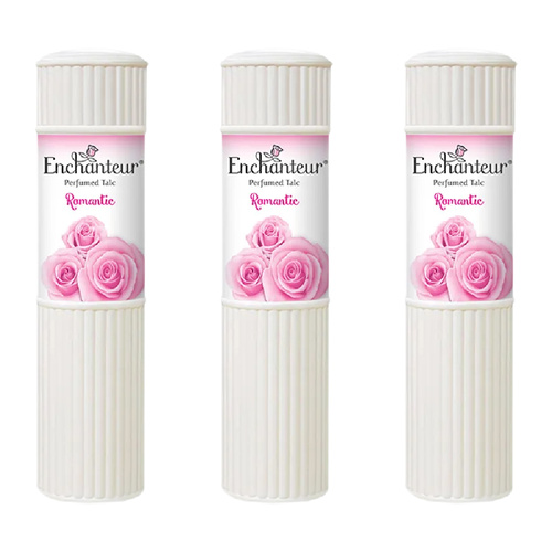 Enchanteur Romantic Perfumed Talc 100g x 3 Packs Set