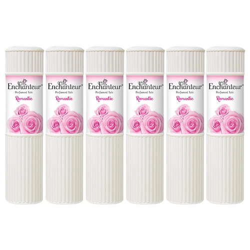 Enchanteur Romantic Perfumed Talc 100g x 6 Packs Set