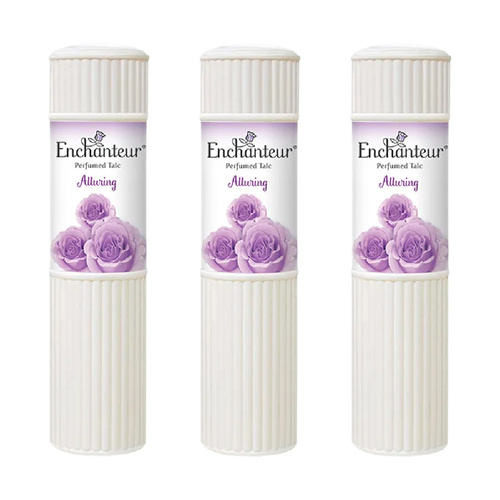 Enchanteur Alluring Perfumed Talc 100g x 3 Packs Set