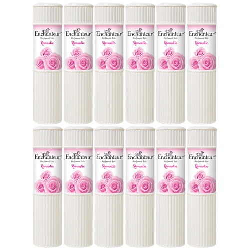 Enchanteur Romantic Perfumed Talc 200g x 12 Packs Set