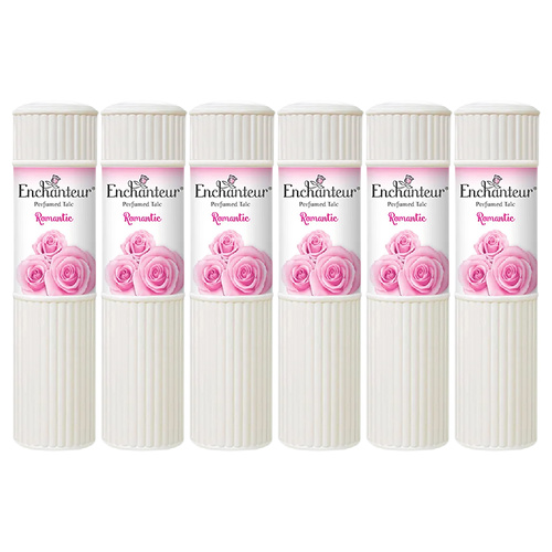 Enchanteur Romantic Perfumed Talc 200g x 6 Packs Set