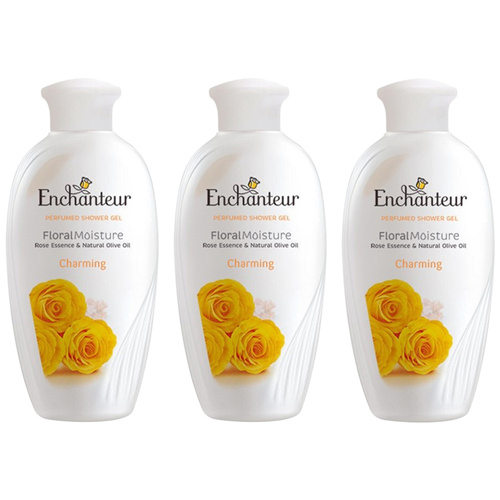 Enchanteur 3 x Charming Perfumed Shower Gel 200ml