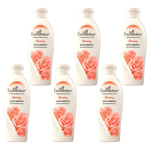 Enchanteur Stunning Perfumed Body Lotion 200ml x 6 Packs Set