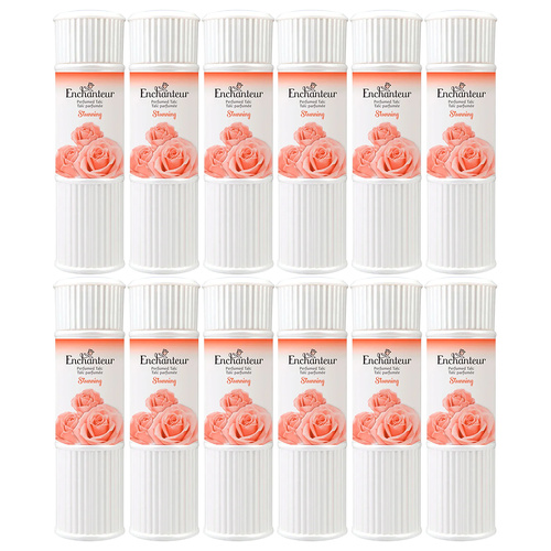 Enchanteur Stunning Perfumed Talc 100g x 12 Packs Set