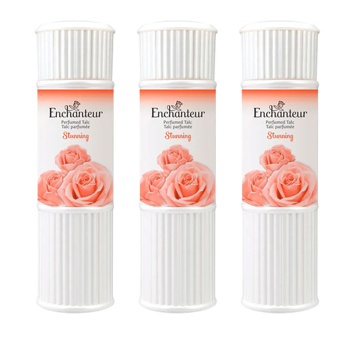 Enchanteur Stunning Perfumed Talc 100g x 3 Packs Set