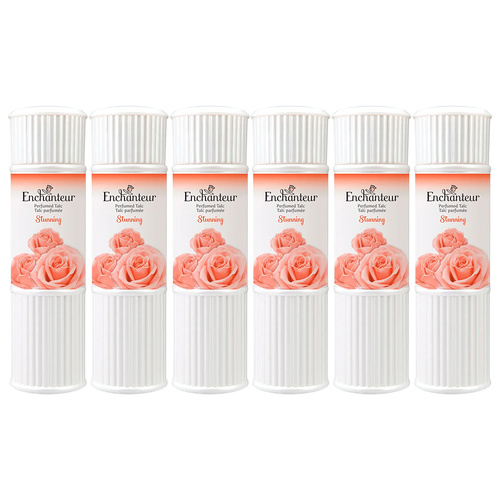 Enchanteur Stunning Perfumed Talc 100g x 6 Packs Set