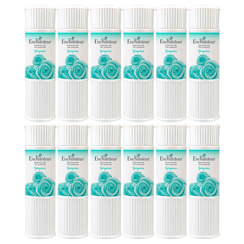 Enchanteur Gorgeous Perfumed Talc 100g x 12 Packs Set