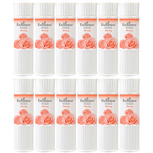 Enchanteur Stunning Perfumed Talc 200g x 12 Packs Set