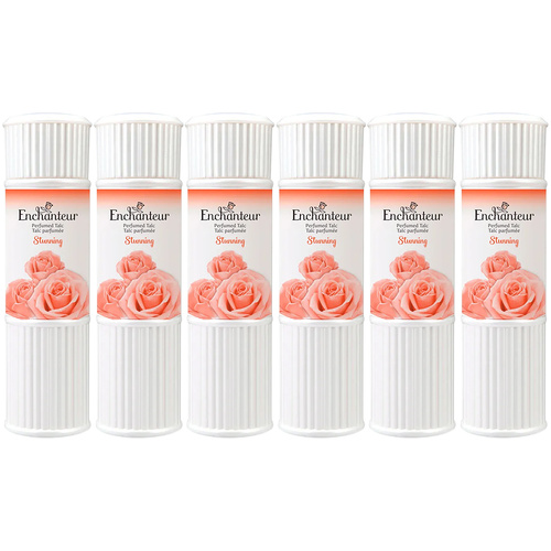 Enchanteur Stunning Perfumed Talc 200g x 6 Packs Set