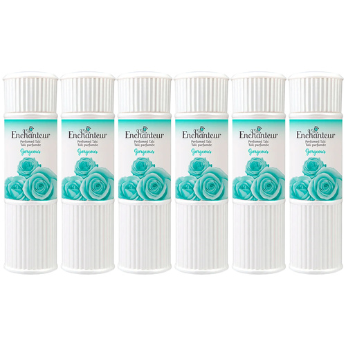 Enchanteur Gorgeous Perfumed Talc 200g x 6 Packs Set