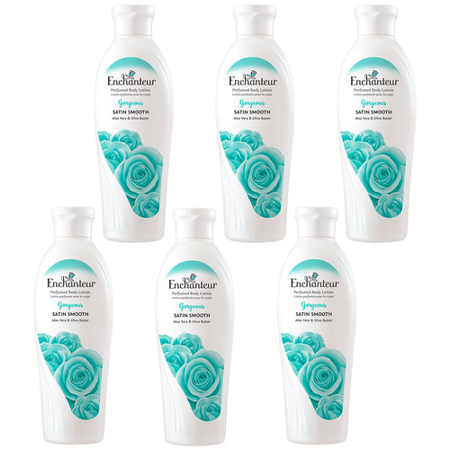 Enchanteur Gorgeous Perfumed Body Lotion 200ml x 6 Packs Set