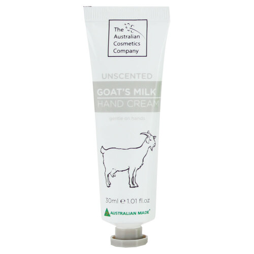 The Australian Cosmetics Company Goats Milk Hand Cream Unscented 30ml