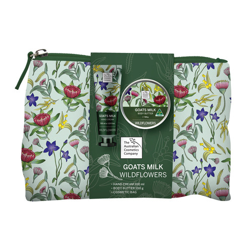 The Australian Cosmetics Company Wildflowers Hand Cream and Body Butter Gift Set