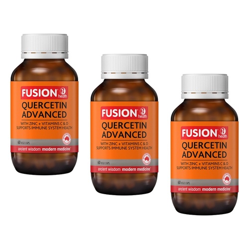 Fusion Quercetin Advanced 60 Vege Capsules Pack of 3