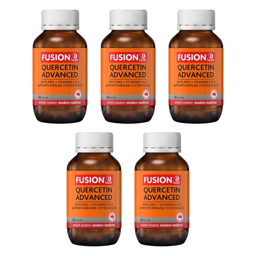 Fusion Quercetin Advanced 60 Vege Capsules Pack of 5