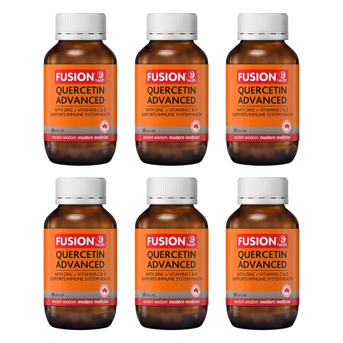 Fusion Quercetin Advanced 60 Vege Capsules Pack of 6