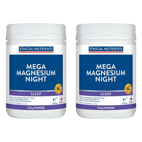Ethical Nutrients Mega Magnesium Night 272g Pack of 2