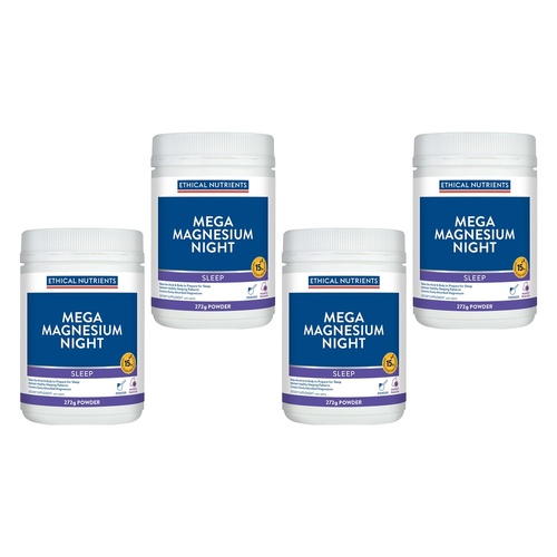 Ethical Nutrients Mega Magnesium Night 272g Pack of 4