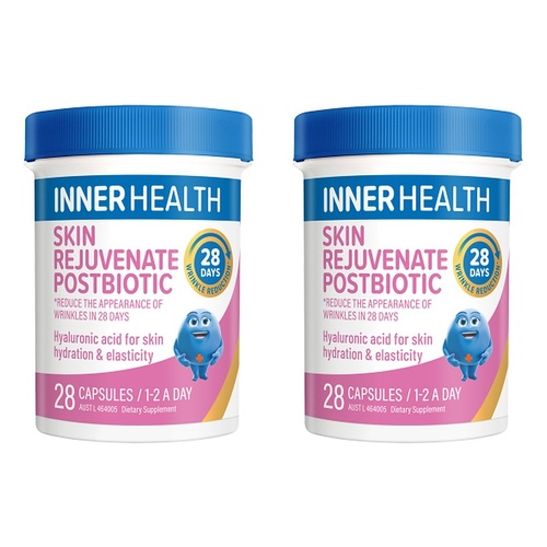 Inner Health Skin Rejuvenate Postbiotic 28 Capsules Pack of 2
